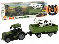 Zabawki zdalnie sterowane - Zdalnie Sterowany Pojazd Samochód Rc Traktor Z Przyczepką Prezent Zabawka > - miniaturka - grafika 1