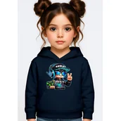 Bluzy dla dziewczynek - BLUZA DZIECIĘCA Z KAPTUREM ROBLOX GRACZ 146-152 DLA DZIECKA PREZENT - miniaturka - grafika 1