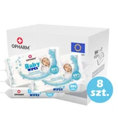 Chusteczki nawilżane - Zestaw - Chusteczki nawilżane Opharm Baby Wipes 8x64 szt - miniaturka - grafika 1
