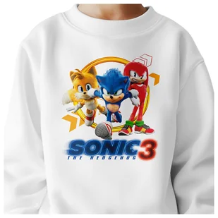 BLUZA DZIECIĘCA SONIC 3 122-128 DLA DZIEWCZYNKI CHŁOPCA - Bluzy dla dziewczynek BLUZA DZIECIĘCA SONIC 3 122-128 DLA DZIEWCZYNKI CHŁOPCA - Bluzy dla dziewczynek - miniaturka - grafika 1