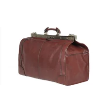 Walizki - Kufer Podróżny KATANA naturalna Licowa Skóra brązowa - miniaturka - grafika 1