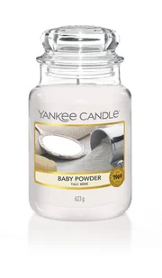 Yankee Candle Świeca zapachowa duży słój Baby Powder 623g (52419-uniw) - Świece - miniaturka - grafika 3