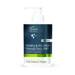 Bielenda PROFESSIONAL Modelująco - antycellulitowy balsam do masażu ciała Professional Shape Architect 300 ml 10589-uniw - Olejki i świece do masażu - miniaturka - grafika 1