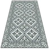 Dywany zewnętrzne - Dywan na balkon lub taras Geometryczny wzór kwiaty 80x120 cm - miniaturka - grafika 1