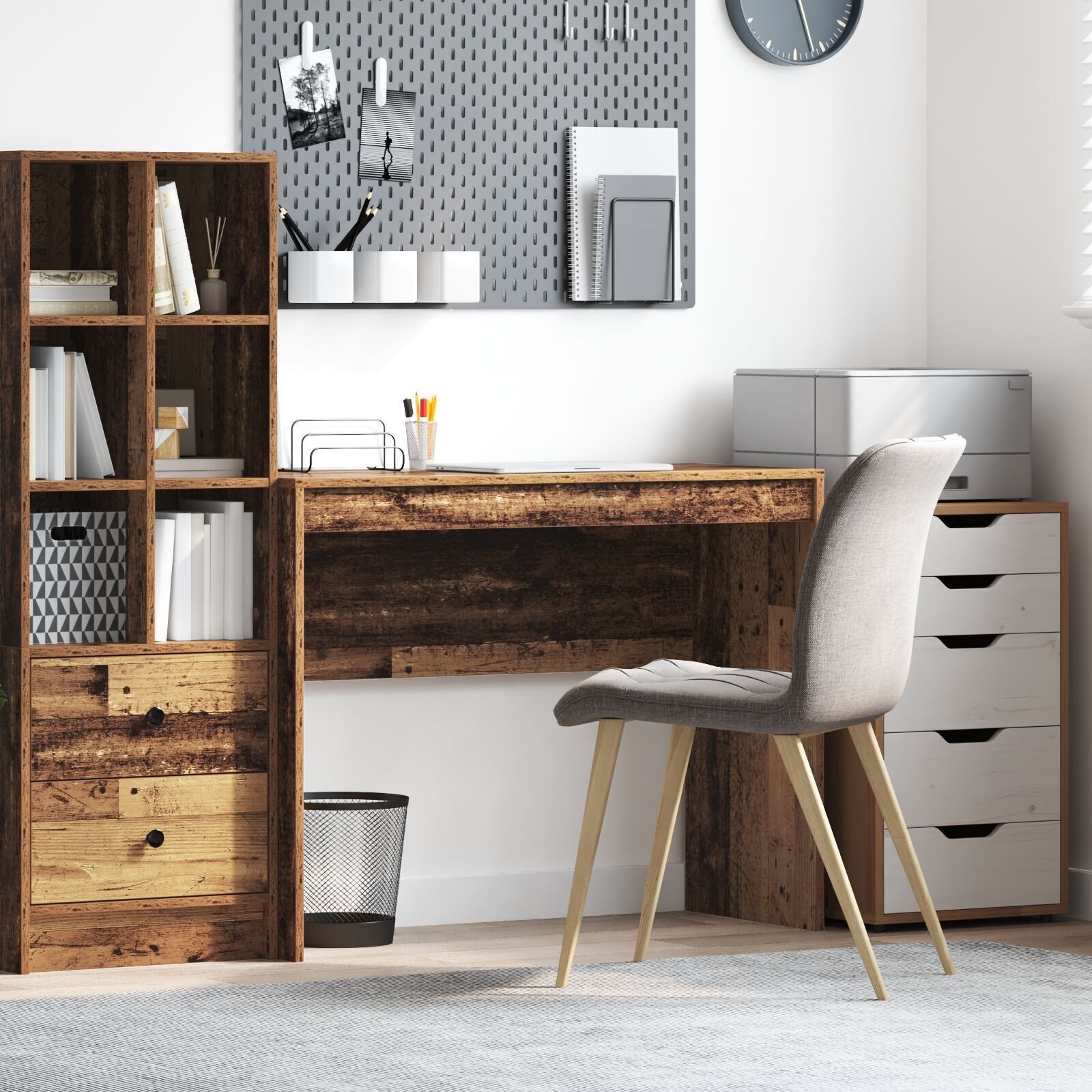 vidaXL Biurko do pisania Stare drewno Drewno drewnopochodne