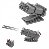 Klocki - Klocki konstrukcyjne strzelająca wyrzutnia rakiet - miniaturka - grafika 1