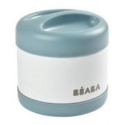 Lunch boxy - Beaba Pojemnik - termos obiadowy ze stali nierdzewnej z hermetycznym zamknięciem duży 500 ml baltic blue/white solution-bc-6922-0 - miniaturka - grafika 1