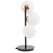 Lampy stojące - Lampka stołowa Piano 50364 Sigma kule balls kuliste białe czarne mosiądz - miniaturka - grafika 1
