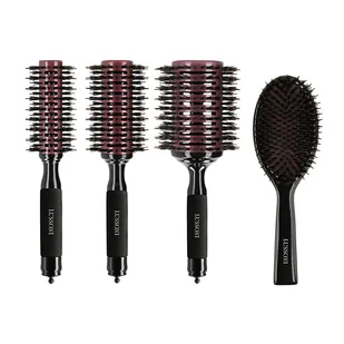 LUSSONI NATURAL STYLE Zestaw 3 szczotek do modelowania + 1 drewniana szczotka Oval - Szczotki i grzebienie do włosów - miniaturka - grafika 1