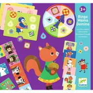 Gry planszowe - DJECO Gra edukacyjna: BINGO-MEMO-DOMINO - miniaturka - grafika 1