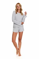 Piżamy damskie - Piżama damska w prążki z dodatkiem wiskozy-xl - miniaturka - grafika 1