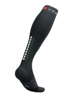 COMPRESSPORT Skarpety kompresyjne narciarskie ALPINE SKI FULL SOCKS black/steel grey - Skarpetki sportowe męskie - miniaturka - grafika 4