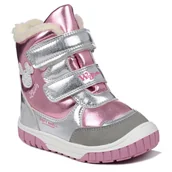 Buty dla dziewczynek - Buty dziecięce śniegowce zimowe ocieplane na rzepy Wojtyłko 24099-23 - miniaturka - grafika 1