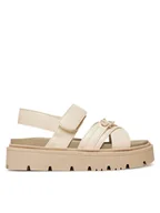 Buty dla dziewczynek - Calvin Klein Jeans Sandały V3A2-82044-1013 M Beżowy - miniaturka - grafika 1