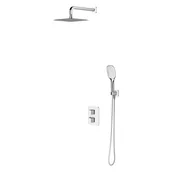Zestawy prysznicowe - Omnires Parma zestaw prysznicowy podtynkowy termostatyczny SYSPM17ACRB chrom/biały - miniaturka - grafika 1