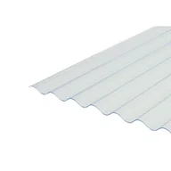 Pokrycia dachowe - Płyta PVC przeźroczysta FALA 76/18 900 x 2000 x 0,8 mm - miniaturka - grafika 1