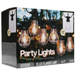 Girlanda Ogrodowa Świetlna Lampki Ogrodowe Łańcuch - Lampy ogrodowe - miniaturka - grafika 1