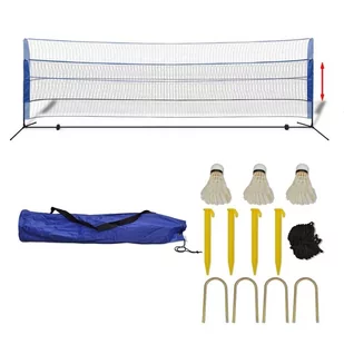 vidaXL Siatka do badmintona, lotki, 500x155 cm vidaXL - Badminton - miniaturka - grafika 1