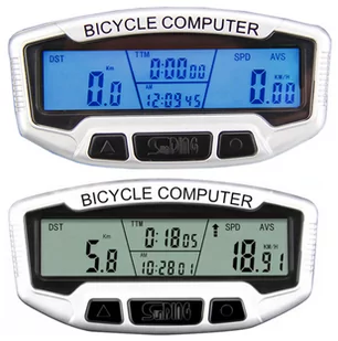Licznik Rowerowy Podświetlenie Duży Lcd Termometr O30 - Liczniki rowerowe - miniaturka - grafika 1
