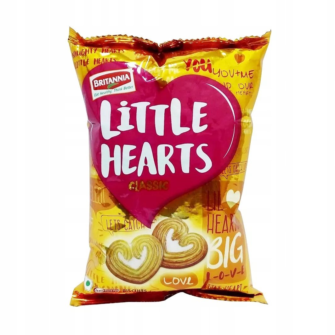 Ciasteczka Little Hearts Classic Britannia 75g