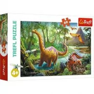 Puzzle - Trefl Puzzle 60 elementów Wędrówki dinozaurów - miniaturka - grafika 1