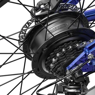 Shengmilo MX03 2023 Electric Bike 26*3.0in Tire 500W Bafang Motor 25km/h Max Speed 48V 15Ah Battery 180kg Load - Rowery elektryczne - miniaturka - grafika 8