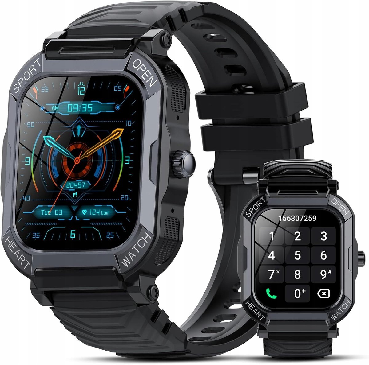 Smartwatch męski Xinwld H30, 200 trybów sportowych, Bluetooth