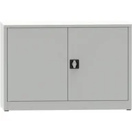 Pozostałe wyposażenie warsztatu - Warsztatowa szafa półkowa na narzędzia KOVONA JUMBO, 1 półka, spawana, 1200 x 500 x 800 mm, szara - miniaturka - grafika 1