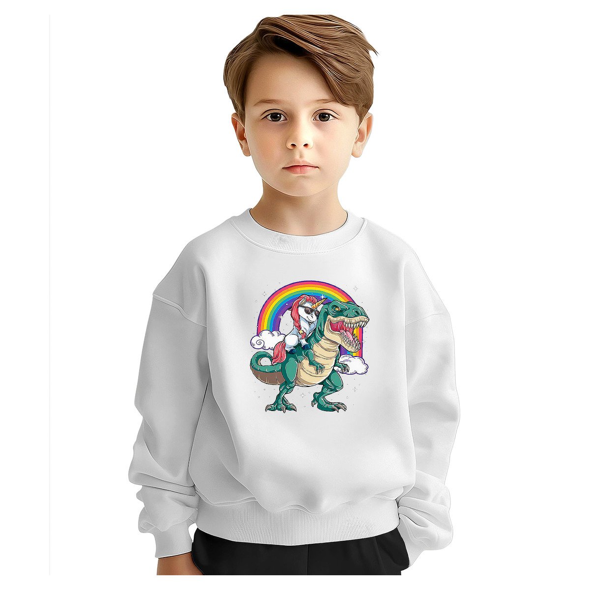 BLUZA DZIECIĘCA JEDNOROŻEC UNICORN DINOZAUR 104 DLA CHŁOPCA DZIEWCZYNKI