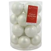 Bombki - Bombka szklana tuba 40 mm biały 20 szt. - miniaturka - grafika 1