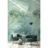 Tapety - Tapeta panoramiczna Marble marmur zielony 159 x 280 cm - miniaturka - grafika 1