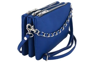 Modna włoska listonoszka skórzana - Barberini's - Granatowa - Torebki damskie - miniaturka - grafika 16