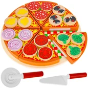 Zabawki AGD - MAXY C.O. Pizza drewniana - zestaw 5900779934900 - miniaturka - grafika 1