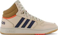 Sneakersy męskie - adidas Hoops 3.0 Mid - Męskie sneakersy Buty do koszykówki Beżowy GX9608 , Rozmiar: EU 47 1/3 UK 12 - miniaturka - grafika 1