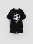 Piżamy chłopięce - Reserved - Dwuczęściowa piżama - czarny - miniaturka - grafika 1