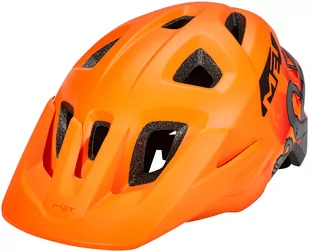 MET Eldar Kask rowerowy Dzieci, orange octopus matte One Size | 52-57cm 2021 Kaski dla dzieci 57002510 - Kaski rowerowe - miniaturka - grafika 1