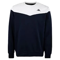 Bluzy męskie - Kappa Bluza męska Eladax, niebieska, L, niebieski, L - miniaturka - grafika 1