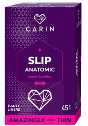 Wkładki higieniczne SLIP ANATOMIC, CARIN, 45 sztuk - Wkładki higieniczne - miniaturka - grafika 1