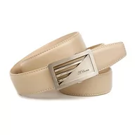 Paski - Anthoni Crown Pasek męski, beżowy (Beige 031), 110|110|678 (Producent rozmiar:110) - miniaturka - grafika 1