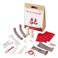 Ozdoby bożonarodzeniowe - Zestaw DIY do samodzielnego stworzenia ozdób, 2 ludziki - miniaturka - grafika 1