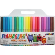 Przybory szkolne - Titanum Flamastry Fun&amp;Joy 24 kolory - miniaturka - grafika 1