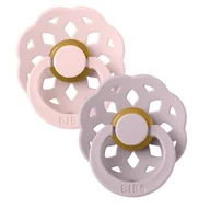 Smoczki uspokajające - BIBS Smoczek Uspokajający z Kauczuku Boheme, Blossom & Dusky Lilack 0 m+, 2szt. - miniaturka - grafika 1