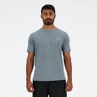 Koszulka męska New Balance MT41080AG  szara - Koszulki męskie - miniaturka - grafika 1