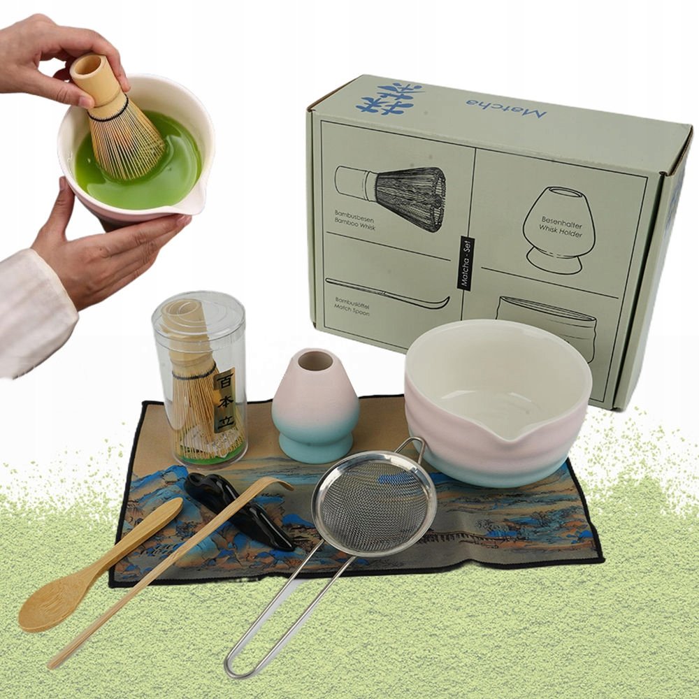 Herbata japońska matcha zestaw na początek 8szt