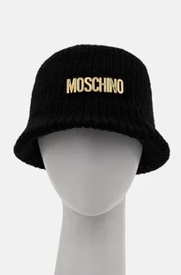 Moschino kapelusz z domieszką wełny kolor czarny M3146 65417 - Czapki damskie - miniaturka - grafika 1