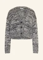 Swetry damskie - Mrs & Hugs Kardigan Z Dodatkiem Alpaki grau - miniaturka - grafika 1