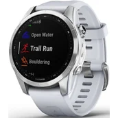 Smartwatch - Garmin Garmin Fenix 7S srebrny z białym paskiem 010-02539-03 - miniaturka - grafika 1
