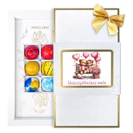 Bombonierki i czekoladki - Bombonierka - WALENTYNKI – Zestaw 6 Pralin - miniaturka - grafika 1