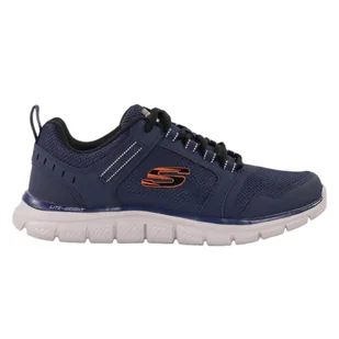 Buty na co dzień na trening męskie SKECHERS TRACK KNOCKHILL skóra - Buty trekkingowe męskie - miniaturka - grafika 1