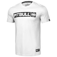Koszulki sportowe męskie - Pit Bull T-shirt Koszulka Lekka Hilltop White - miniaturka - grafika 1